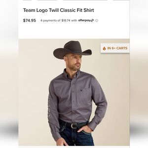 Ariat Men's Gray Shirt